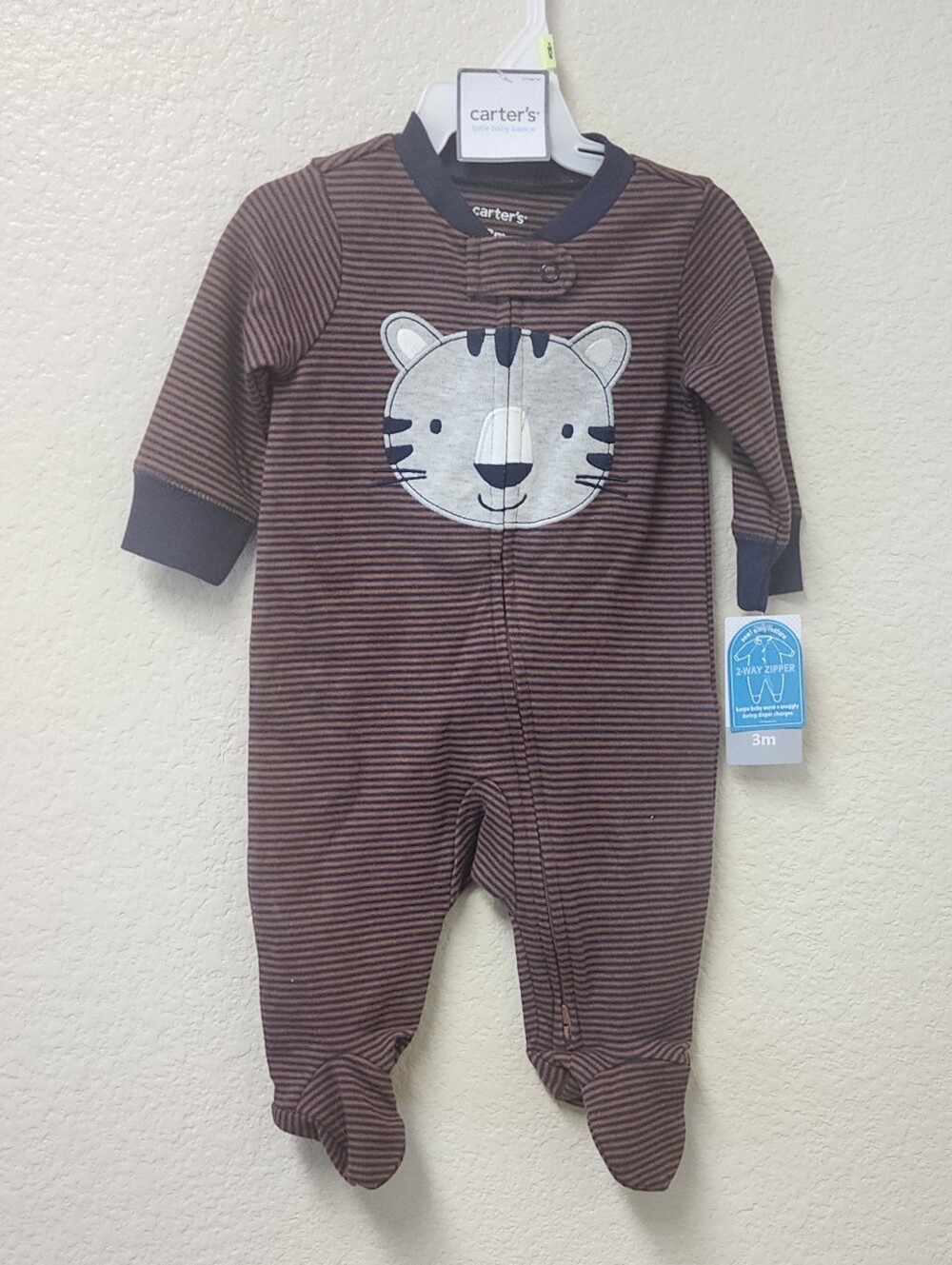 Carter's Brown Striped Tiger One Piece